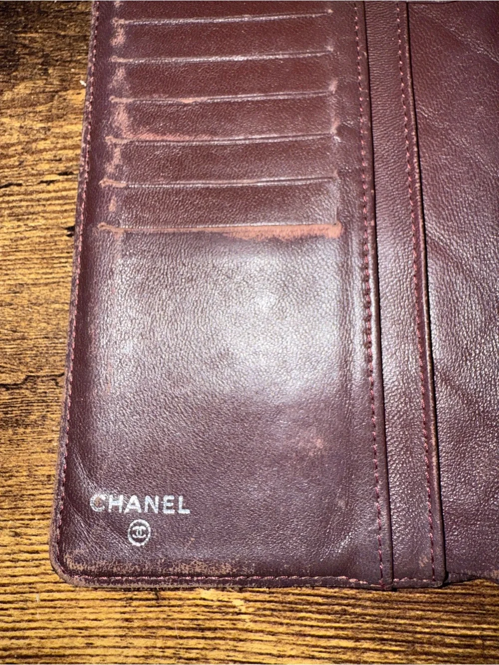 CHANEL Black Quilted Open Flap Wallet